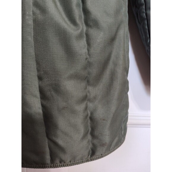 Vintage Refrigiwear Green Insulated Military Style Coat With Detachable Hood - Picture 11 of 11